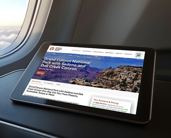 Online booking site for tour operator