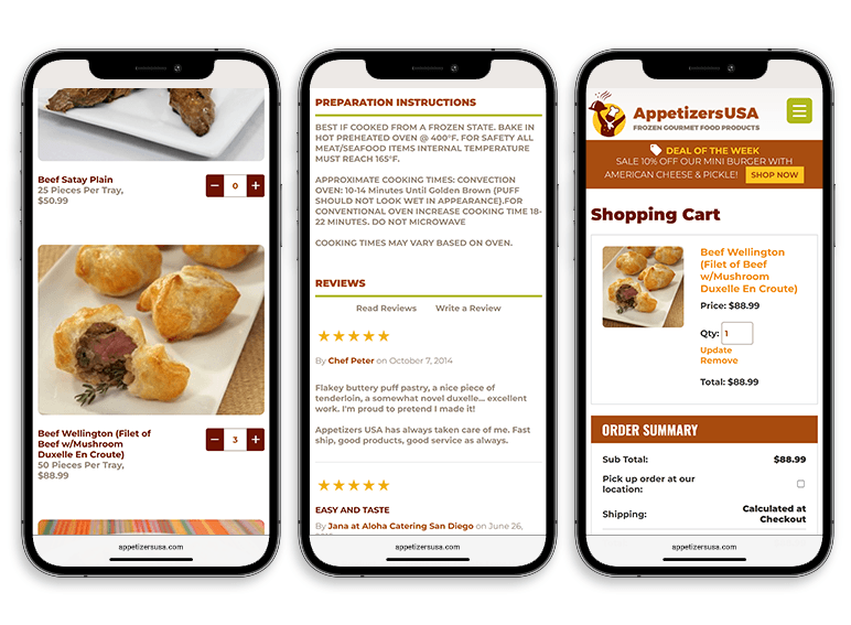 Responsive ecommerce website design