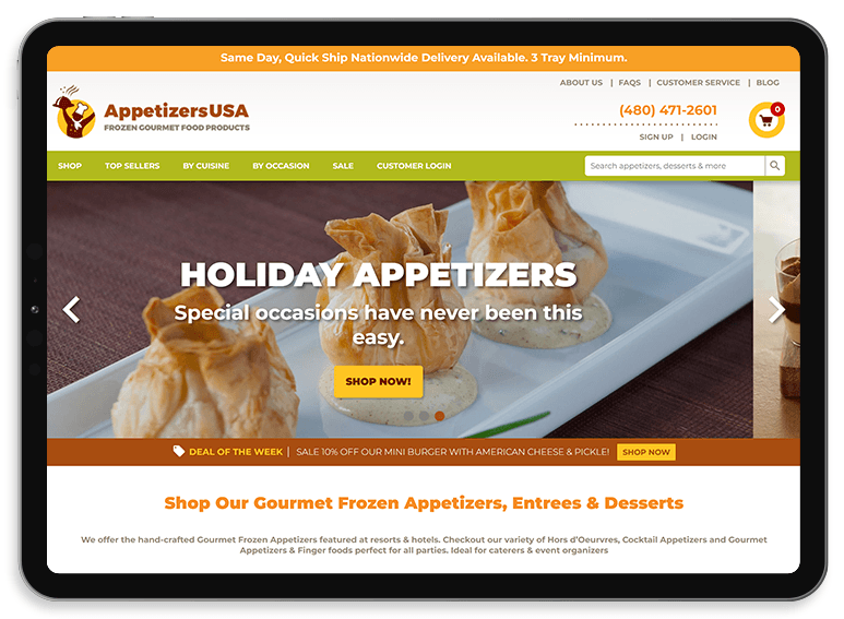 Mobile-friendly ecommerce website design
