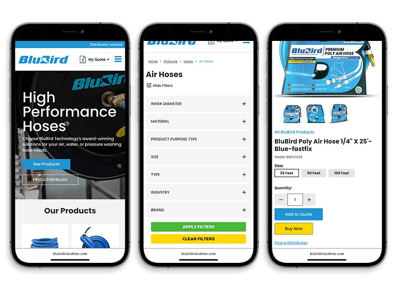 Responsive ecommerce website design