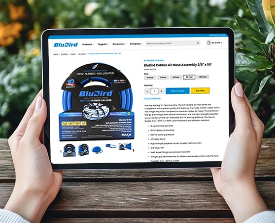 Ecommerce website design for tools and equipment retailer