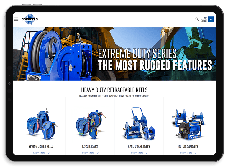 Mobile-friendly product website design