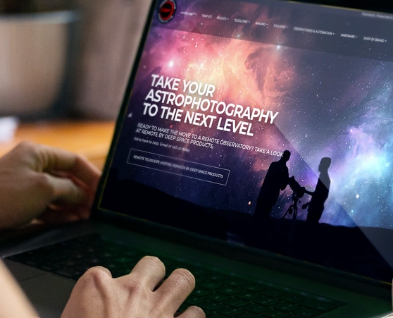 WordPress WooCommerce web development for selling astronomy gear