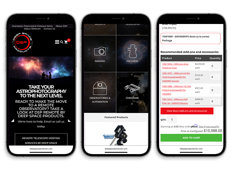 Responsive ecommerce website design