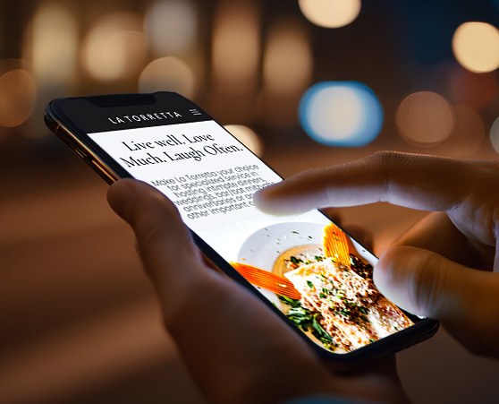 WordPress restaurant website design