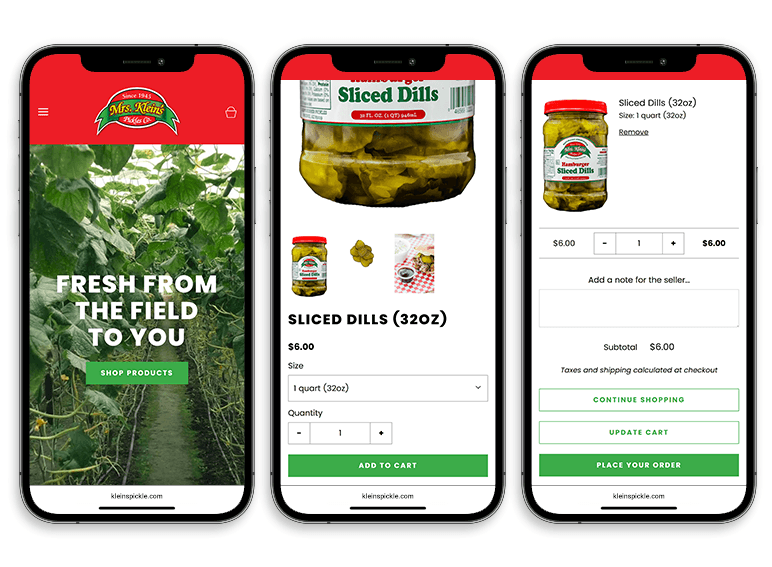 Responsive Shopify ecommerce website