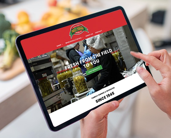 Shopify ecommerce website for food manufacturer and retailer