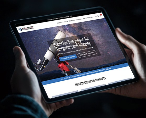 Ecommerce website design for specialty gear retailer